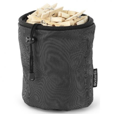 BRABANTIA Sac pour pinces à linge - Premium Black