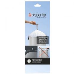 BRABANTIA Rouleau de 10 sacs poubelle Code H - 50/60 L