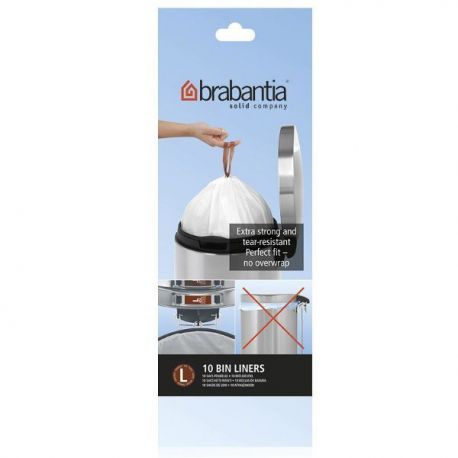 BRABANTIA Rouleau de 10 sacs poubelle Code L - 45 L