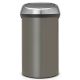 BRABANTIA Poubelle 60 L Platinium - Touch Bin