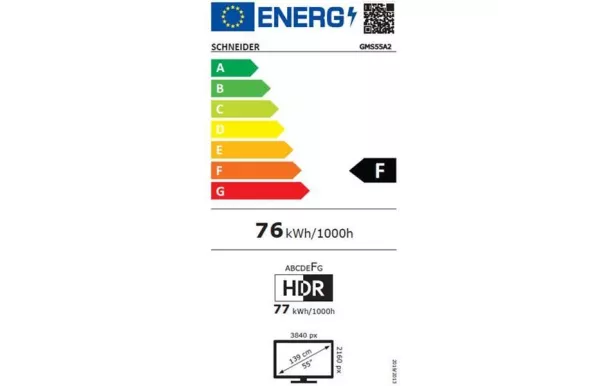 SCHNEIDER Téléviseur Led 55 pouces UHD 4K - GMS55A2