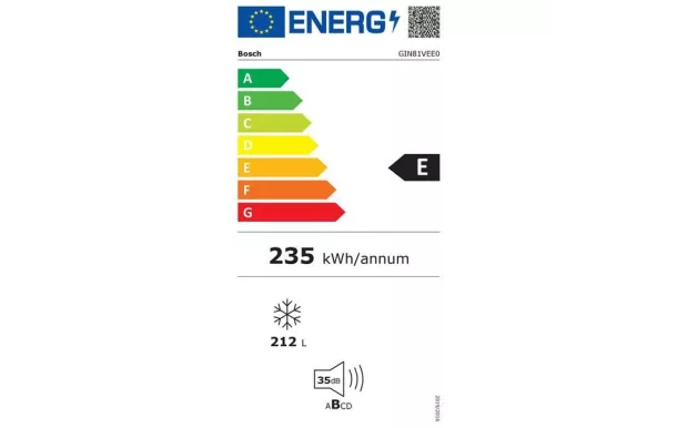 BOSCH Congélateur intégrable  212 litres - GIN81VEE0