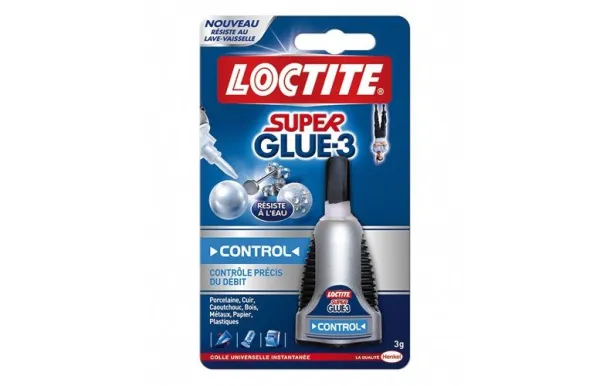 LOCTITE SUPER GLUE3 CONTROL LIQUIDE 3G 2608738