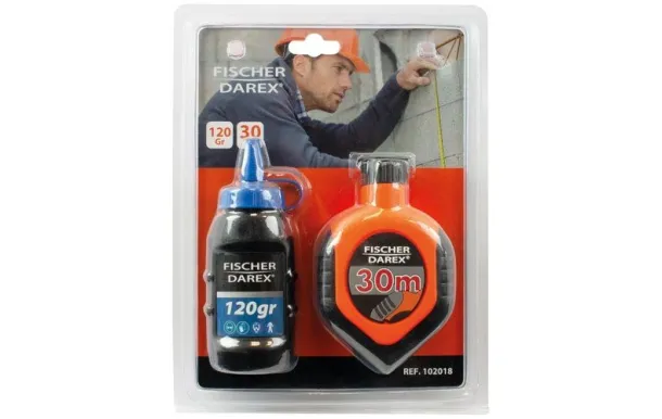 FISCHER DAREX CORDEAU TRACER 30M POUDRE BLEUE 120G 102018