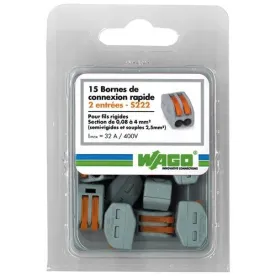 WAGO BORNE WAGO A CLIQUET 2E X15 SC 121466