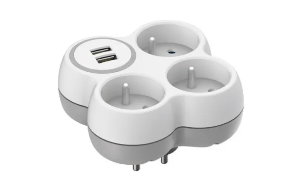 LIFEDOM TRIPLITE 2P+T +2 PORTS USB    SC 190728