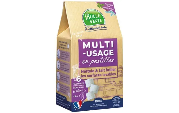 BULLE VERTE MULTI USAGE EN PASTILLE X6 75BTE015BV