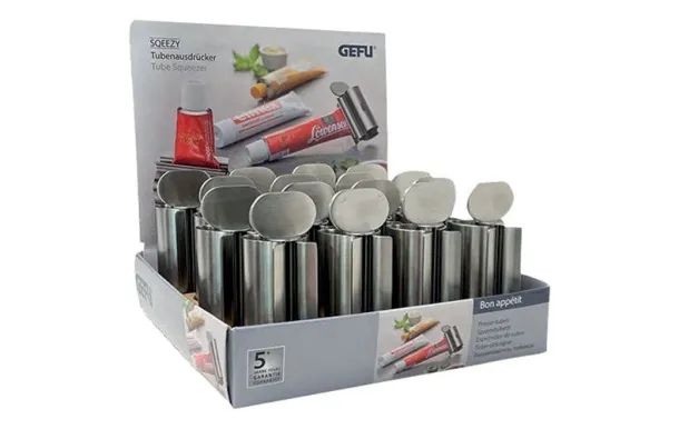 GEFU PRESENTOIR 16 PRESSE-TUBES SQEEZY 12472