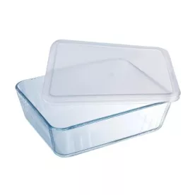 PYREX Plat rectangulaire avec couvercle 22 x 17 cm - Cook & Store Classic 