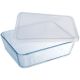 PYREX Plat rectangulaire avec couvercle 27 x 23 cm - Cook & Store Classic