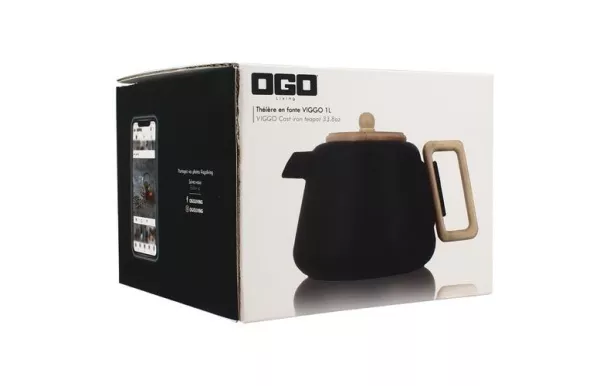 OGOLIVING Théière 1 L Noir - Viggo