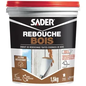 SADER ENDUIT REBOUCHAGE BOIS POT 1.5KG SADER 30614190