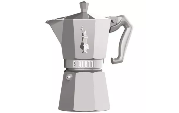 BIALETTI Cafetière italienne 6 tasses Silver - Moka Exclusive