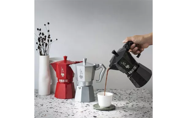 BIALETTI Cafetière italienne 6 tasses Silver - Moka Exclusive