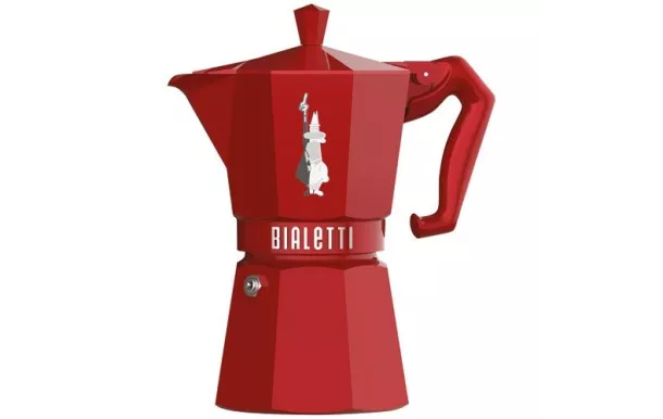 BIALETTI Cafetière italienne 6 tasses Rouge - Moka Exclusive BIALETTI Cafetière italienne 6 tasses Rouge - Moka Exclusive