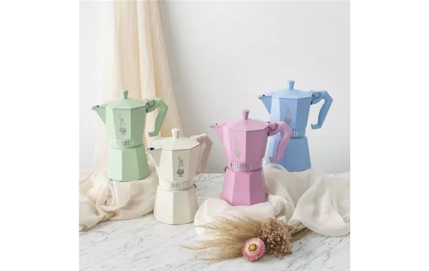 BIALETTI Cafetière italienne 6 tasses Vert Pastel - Moka Exclusive