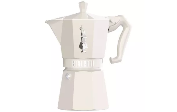BIALETTI Cafetière italienne 6 tasses Crème - Moka Exclusive BIALETTI Cafetière italienne 6 tasses Crème - Moka Exclusive