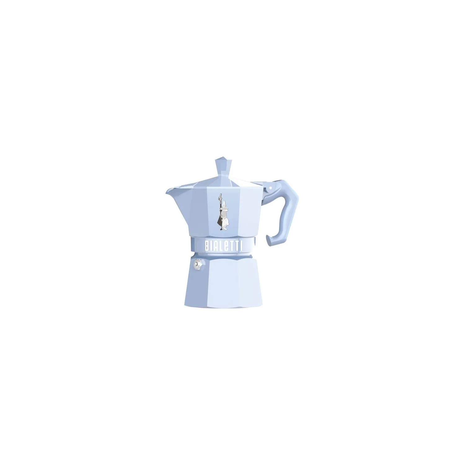 BIALETTI Cafetière italienne 3 tasses Bleu Pastel - Moka Exclusive