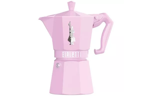 BIALETTI Cafetière italienne 6 tasses Rose Pastel - Moka Exclusive BIALETTI Cafetière italienne 6 tasses Rose Pastel - Moka Exclusive
