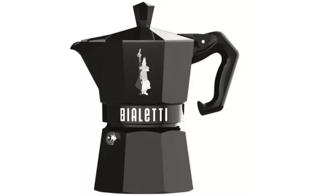 BIALETTI Cafetière italienne 3 tasses Noire - Moka Exclusive BIALETTI Cafetière italienne 3 tasses Noire - Moka Exclusive