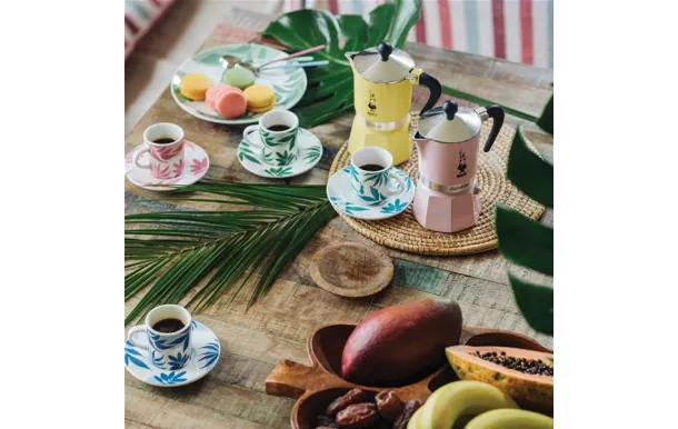 BIALETTI Cafetière italienne 6 tasses Rose Pastel - Rainbow