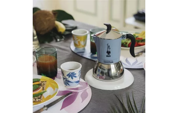  BIALETTI Cafetière italienne 4 tasses Bleu Azur - Fiammetta