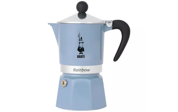BIALETTI Cafetière italienne 6 tasses Bleu Azur - Rainbow