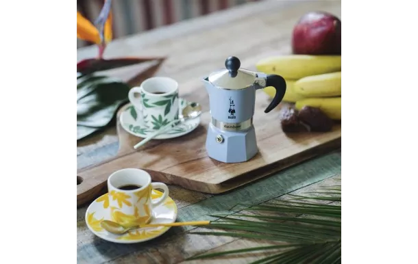 BIALETTI Cafetière italienne 6 tasses Bleu Azur - Rainbow