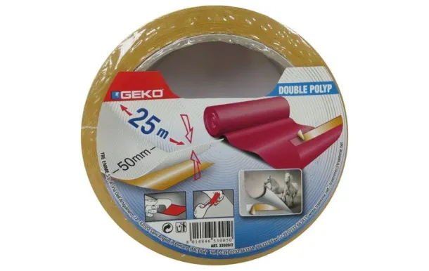 GEKO ADHES.D.FACE POLYPRO.50MMX25M 22020/2