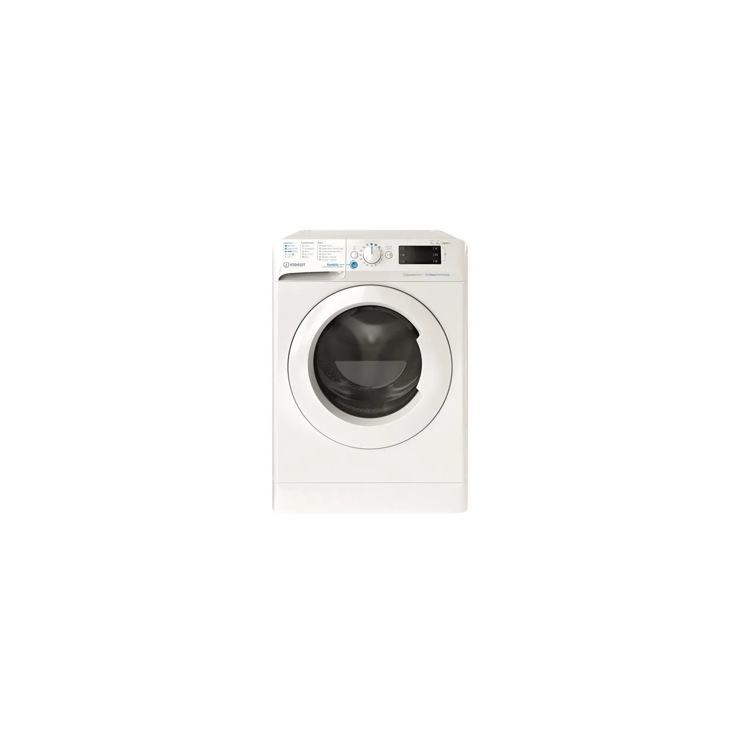 INDESIT Lave linge séchant frontal 7 kg BDE76435WVFR