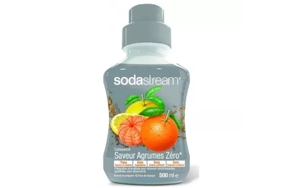 SODASTREAM Concentré 500 ml - ZERO Saveur Agrume avis moins cher