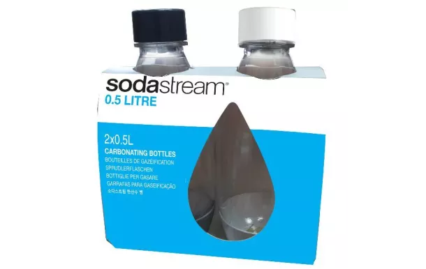 SODASTREAM Lot de 2 bouteilles 0.5 L Noir & Blanc - Fuse avis moins cher