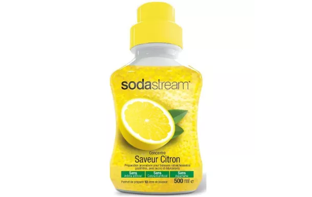 SODASTREAM Concentré 500 ml - Saveur Citron original avis moins cher