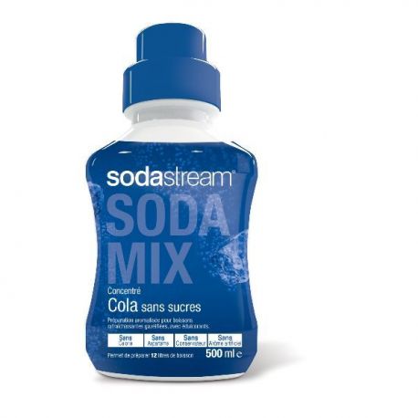 SODASTREAM Concentré 500 ml - Saveur Cola sans sucre nouvelle formule