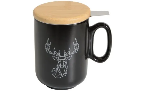 TABLE ET COOK ORIGAMI CERF TISANIERE NOIRE 450ML 86E-001-MCN