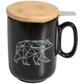 TABLE ET COOK ORIGAMI OURS TISANIERE NOIRE 450ML 86E-001-MON