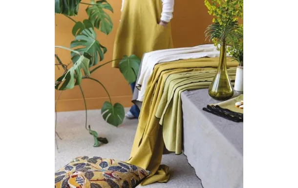 WINKLER NAPPE RECYCLEE GRACE KAKI 140 X 250 CM 1783020000