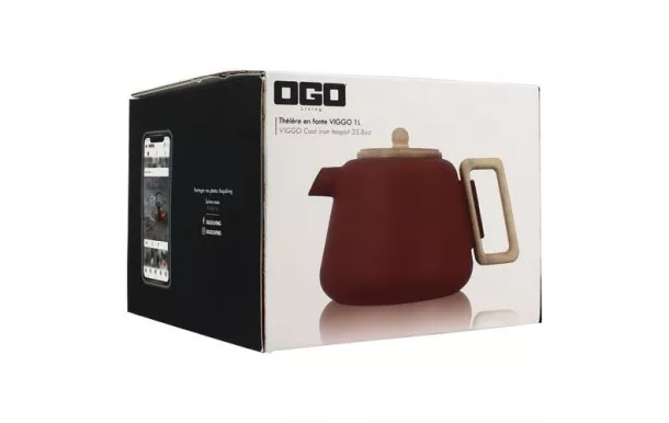 OGOLIVING Théière 1 L Paprika - Viggo