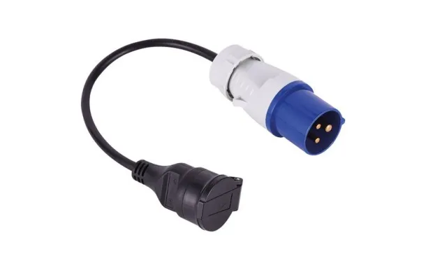 ELECTRALINE CORDON BORNE CAMPING 30CM MALE 20848043M