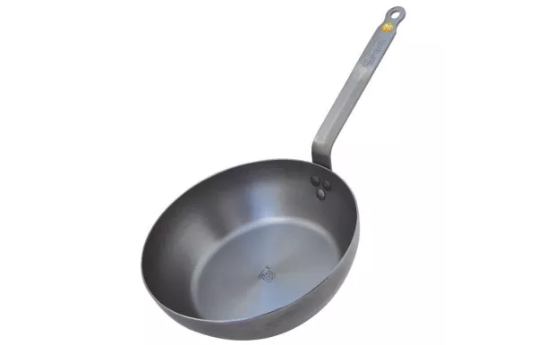  DE BUYER Poêle paysanne 28 cm mineral b element crepieres sauteuses poeles inox revetue tefal pas cher