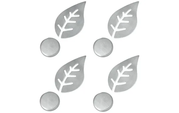 METALTEX 4 pendeloques aimantées inox fleur et feu 25451810080