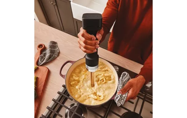 KITCHENAID Mixeur plongeant sans fil avec batterie Noir Réglisse - 5KHBRV71BM