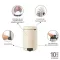 BRABANTIA Poubelle à pédale 20 L Soft Beige - New Icon