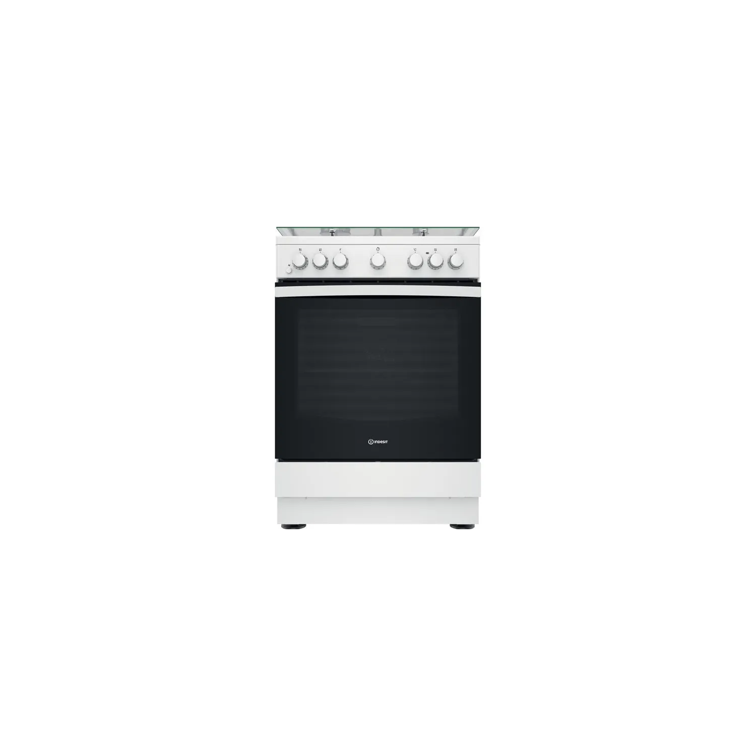 INDESIT Cuisinière mixte 60 cm 3+1 four catalyse IS67M5PCWFR1