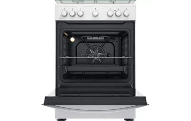 INDESIT Cuisinière mixte 60 cm 3+1 four catalyse - IS67M5PCW/FR/1