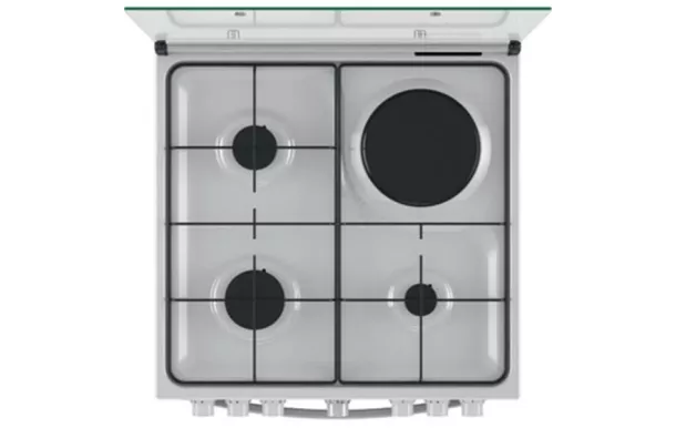 INDESIT Cuisinière mixte 60 cm 3+1 four catalyse - IS67M5PCW/FR/1