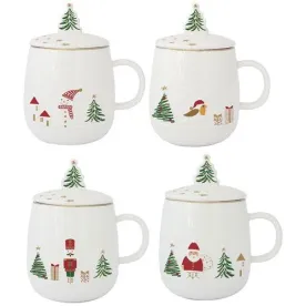 EASY LIFE LET IT SNOW LOT DE 4 TISANIERES 45 CL EN 1335LSNO