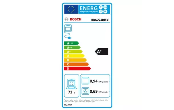 BOSCH Four encastrable nettoyage pyrolyse  HBA274BB3F
