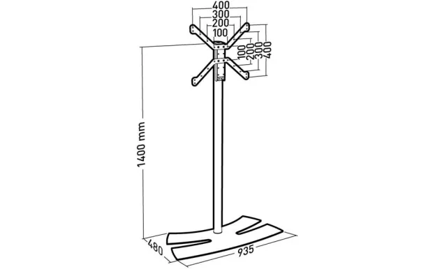 ERARD Meuble TV Pied TV - 038242