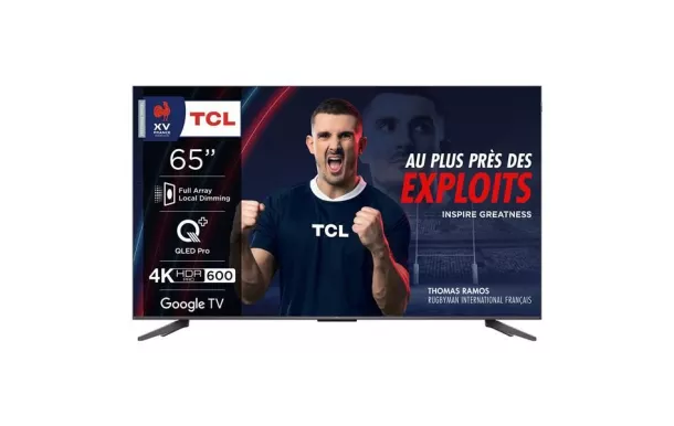 TCL Téléviseur LED 164 cm Résolution UHD 4K 3840 x 2160 pixels - 65C69BPRO